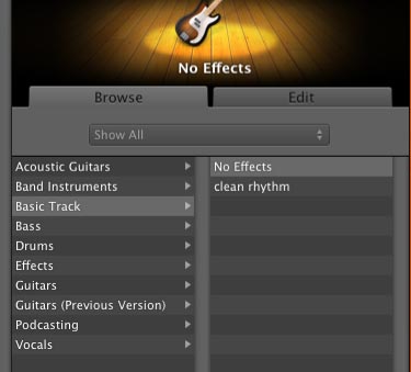 apple garageband edit tab